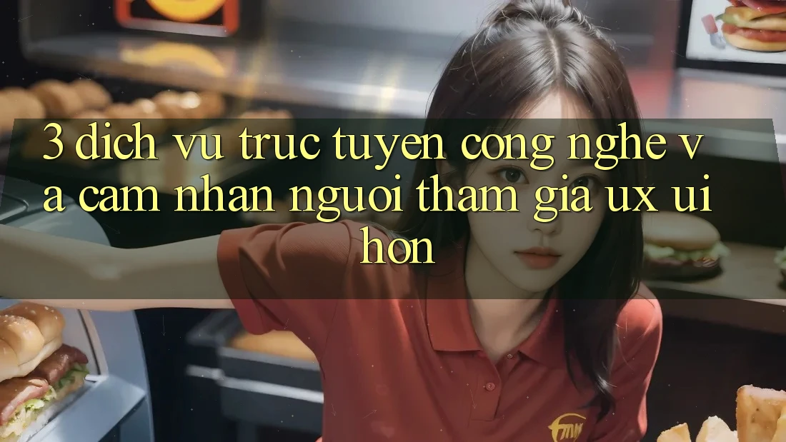 3. Dịch vụ trực tuyến công nghệ và Cảm nhận người tham gia (UX/UI) hơn