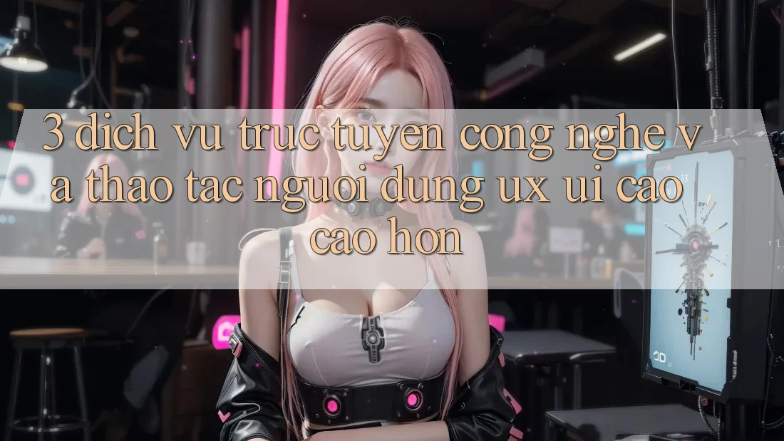3. Dịch vụ trực tuyến công nghệ và Thao tác người dùng (UX/UI) cao cao hơn