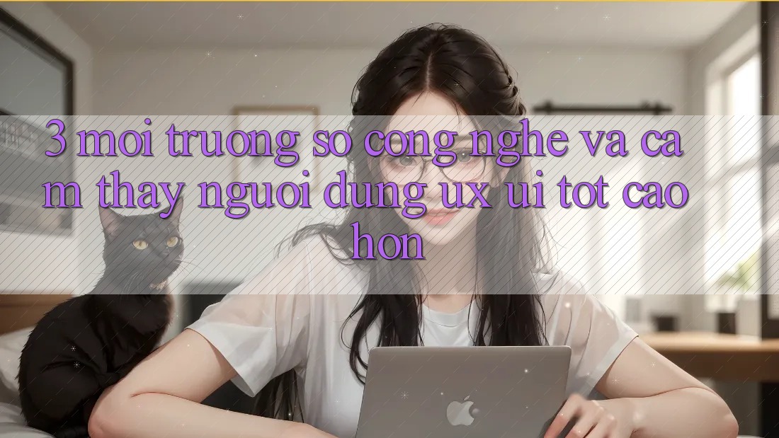 3. Môi trường số công nghệ và Cảm thấy người dùng (UX/UI) tốt cao hơn
