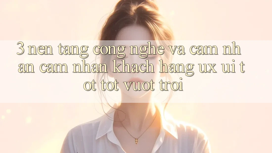 3. Nền tảng công nghệ và Cảm nhận cảm nhận khách hàng (UX/UI) tốt tốt vượt trội