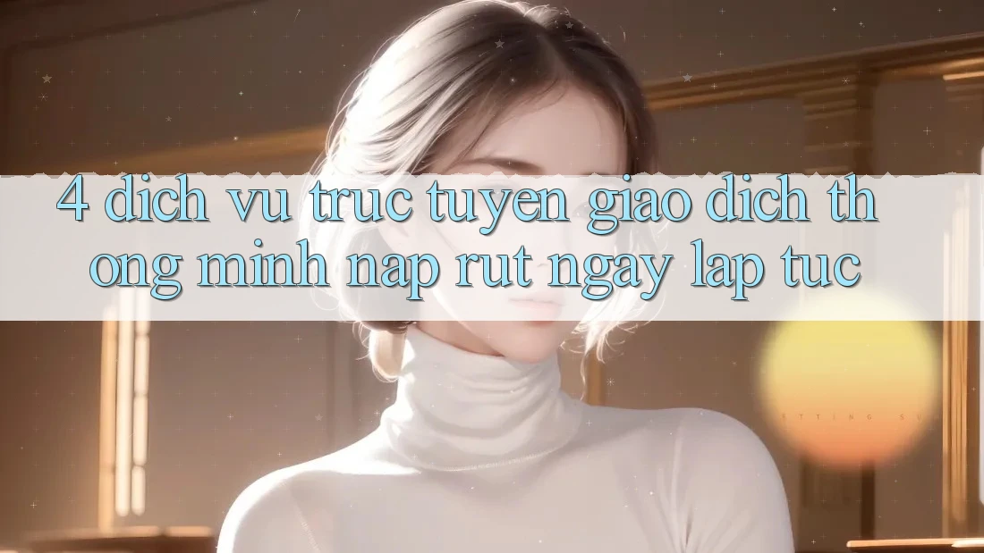 4. Dịch vụ trực tuyến giao dịch thông minh, nạp rút ngay lập tức