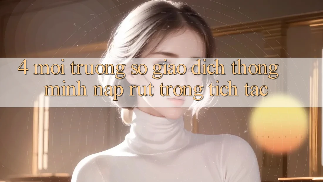 4. Môi trường số giao dịch thông minh, nạp rút trong tích tắc