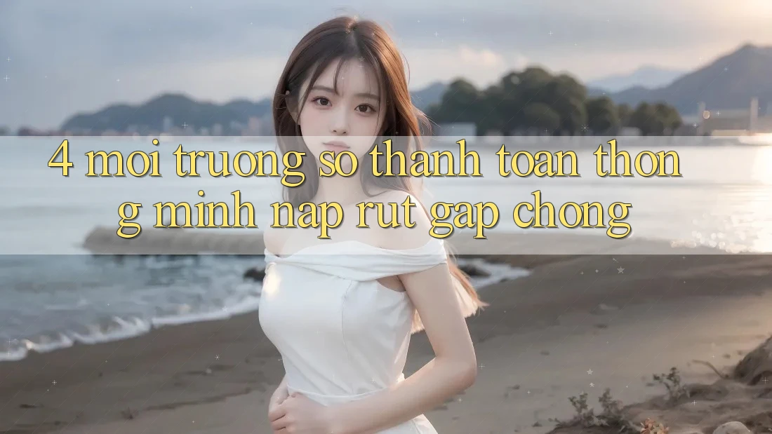 4. Môi trường số thanh toán thông minh, nạp rút gấp chóng