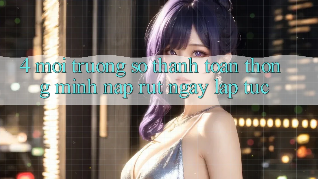 4. Môi trường số thanh toán thông minh, nạp rút ngay lập tức