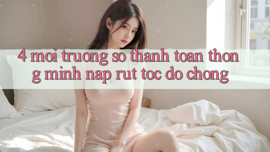 4. Môi trường số thanh toán thông minh, nạp rút tốc độ chóng