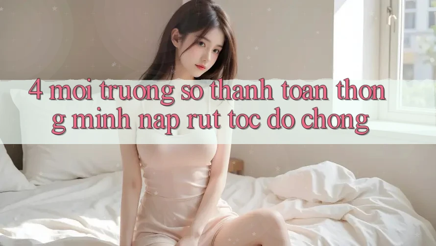 4. Môi trường số thanh toán thông minh, nạp rút tốc độ chóng