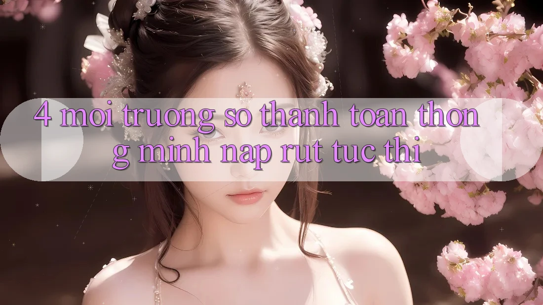 4. Môi trường số thanh toán thông minh, nạp rút tức thì