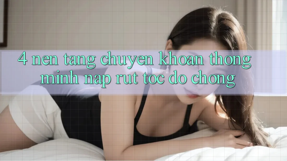 4. Nền tảng chuyển khoản thông minh, nạp rút tốc độ chóng