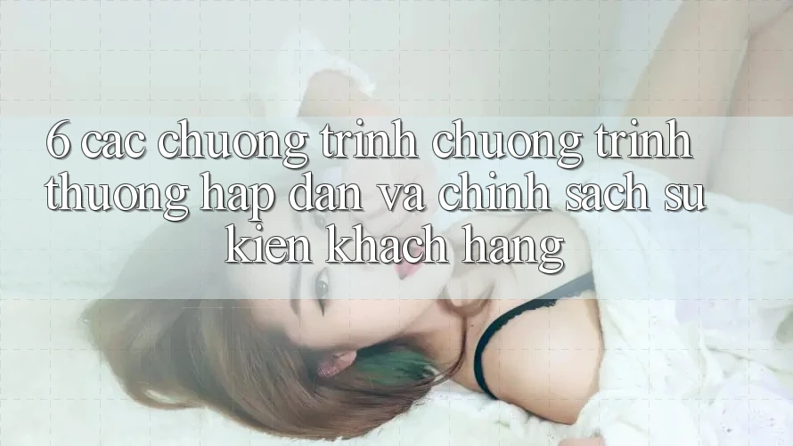 6. Các chương trình chương trình thưởng hấp dẫn và chính sách sự kiện khách hàng
