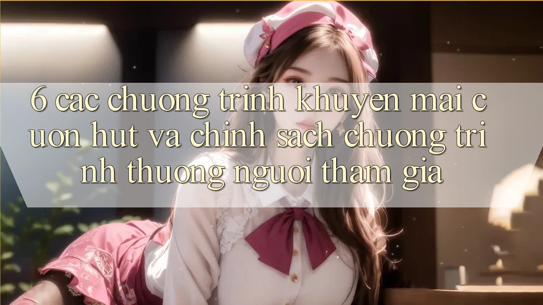 6. Các chương trình khuyến mãi cuốn hút và chính sách chương trình thưởng người tham gia