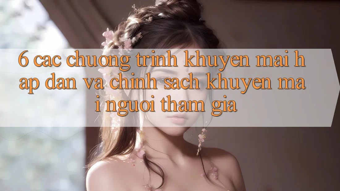 6. Các chương trình khuyến mãi hấp dẫn và chính sách khuyến mãi người tham gia