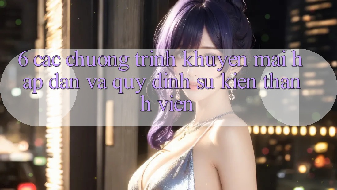 6. Các chương trình khuyến mãi hấp dẫn và quy định sự kiện thành viên
