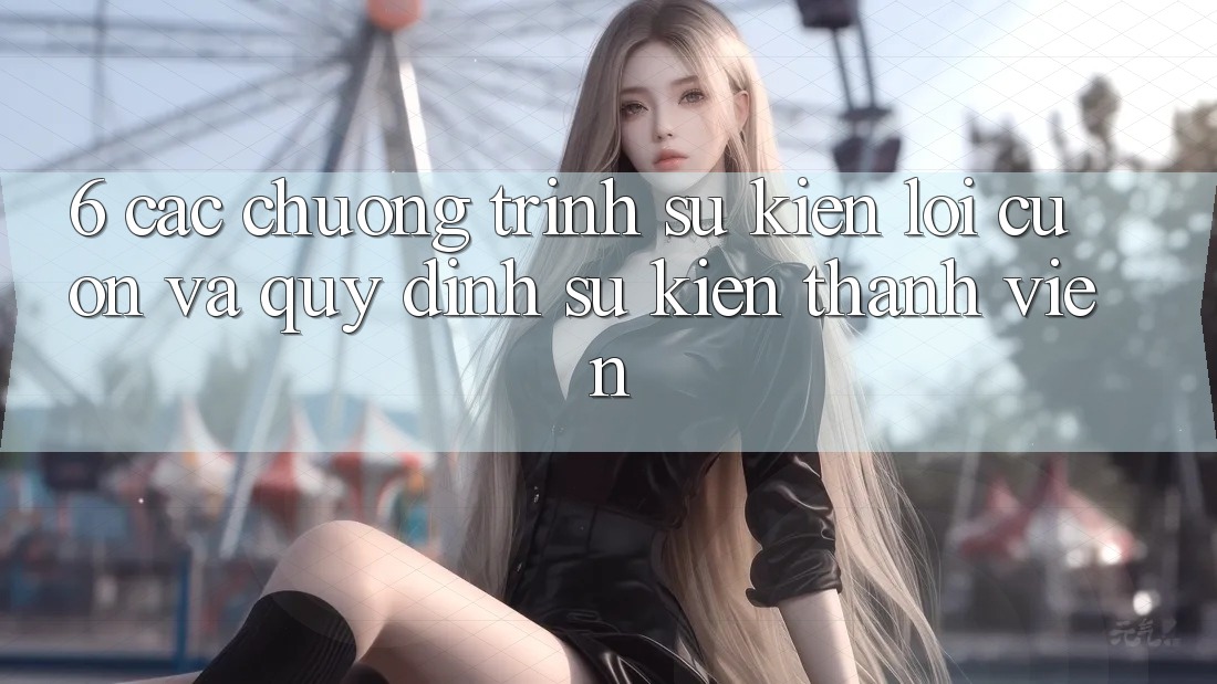 6. Các chương trình sự kiện lôi cuốn và quy định sự kiện thành viên