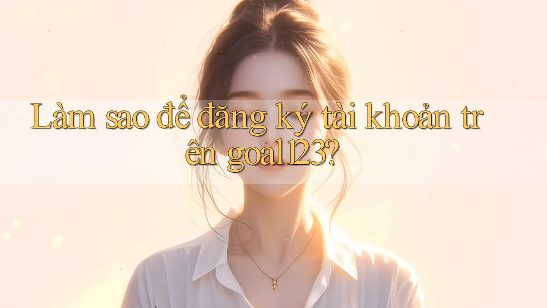 Làm sao để đăng ký tài khoản trên goal123?