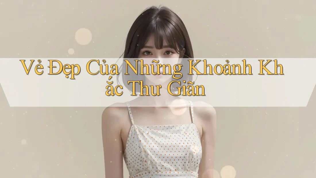 Vẻ Đẹp Của Những Khoảnh Khắc Thư Giãn